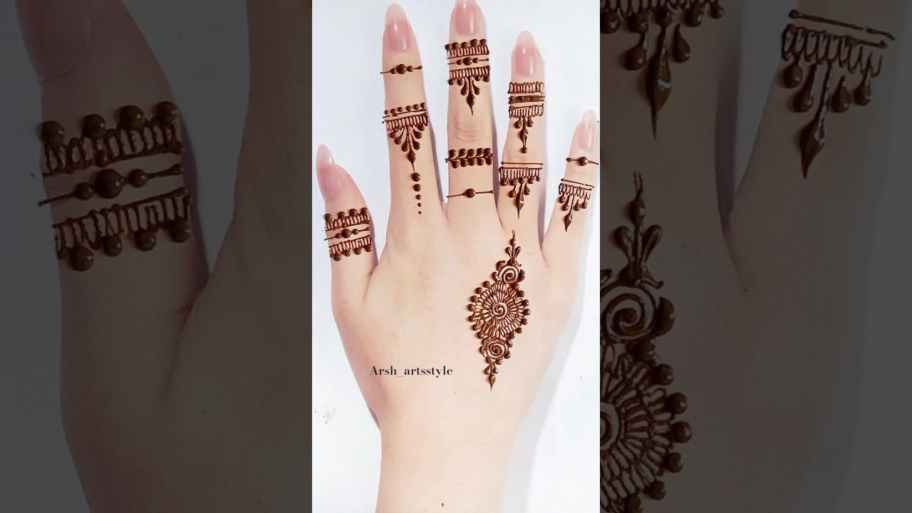 New Stylish Back Hand Mehandi Design 2026 