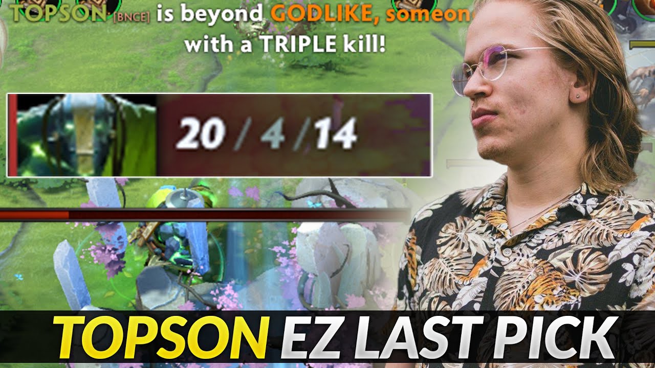 Topson LAST PICK Earth Spirit mid endup 20 Kills