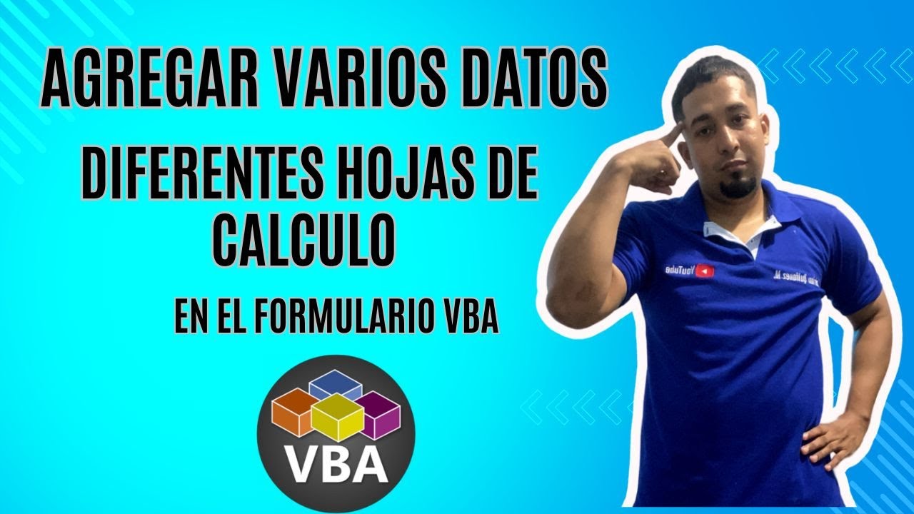 Agregar varios datos en diferentes hojas de calculo desde el Formulario VBA en Excel Cap19 #vba