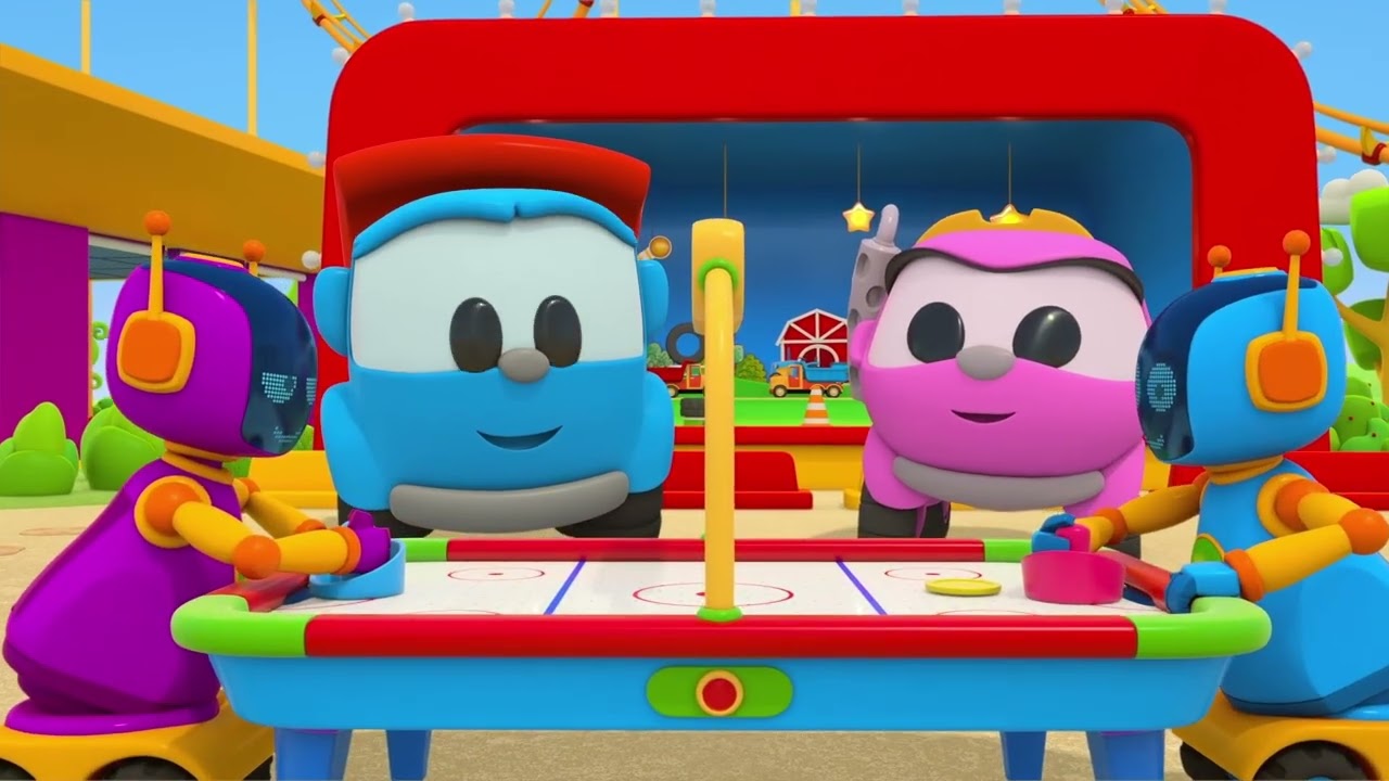 🌟🚚🛠️ Compilation cartoni bambini | Giochiamo con Leo il camion curioso in tutti i parchi giochi 🎢🎠🎡