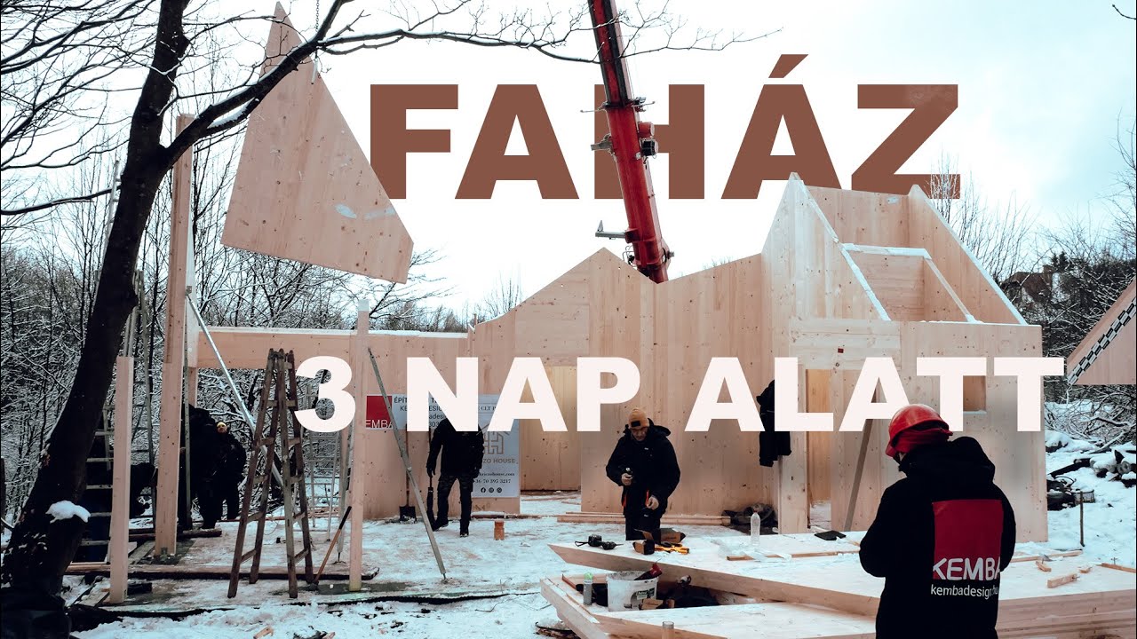 3 nap alatt építettünk faházat a Mátrába