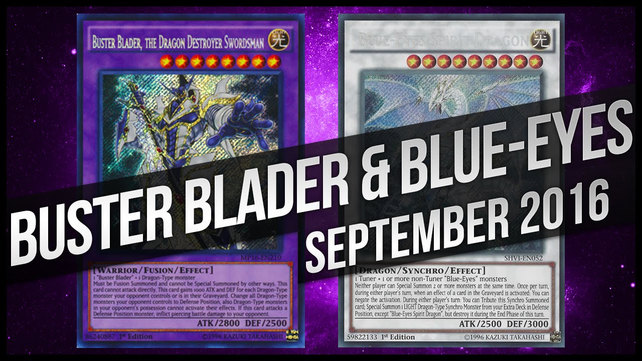 Yu-Gi-Oh Top 16 Buster Blader Blue-Eyes Deck - September 2016 Regional