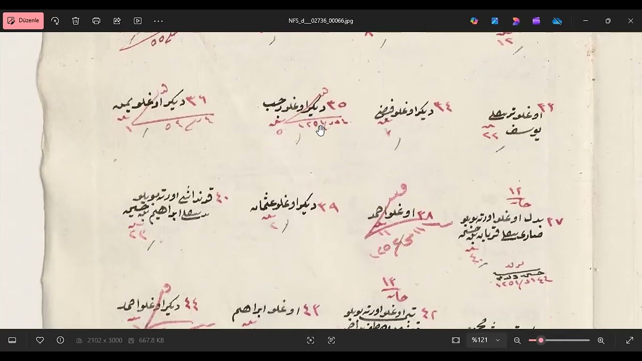 Erzurum İspir Süleymanbağı Köyü 1835 Yılı Nüfus Defteri