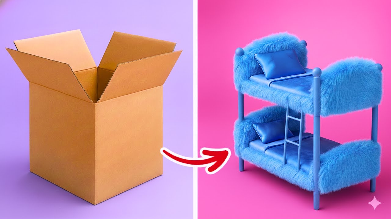 📦 WIE BAUT MAN EIN PAPPHAUS 💝 | 1-Sterne vs 5-Sterne Umstyling-Challenge von 123 GO!