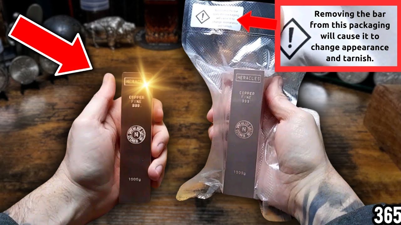 Removing 1kg Copper Bars from Original Mint Packaging!