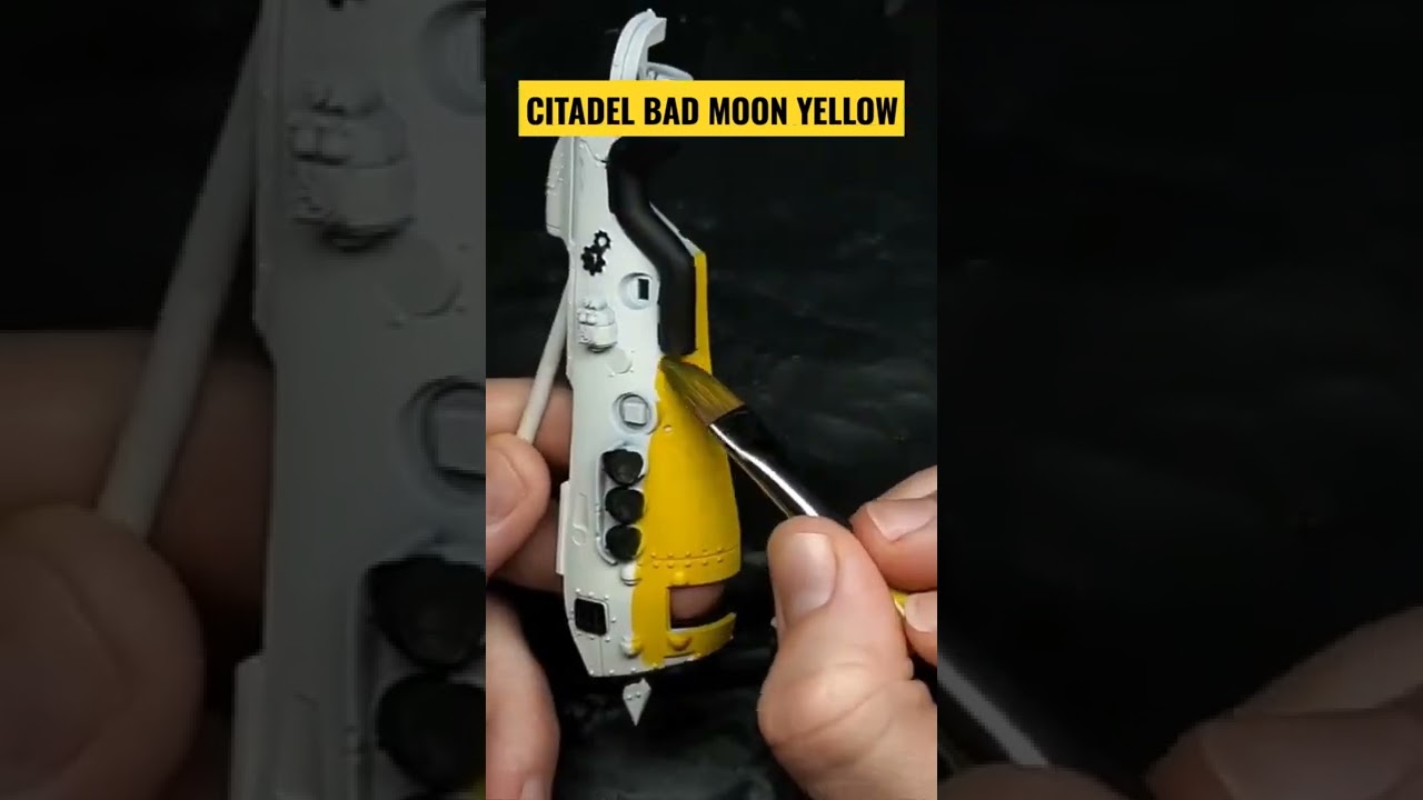 Instant Yellow Base Coat w/ Bad Moon Yellow