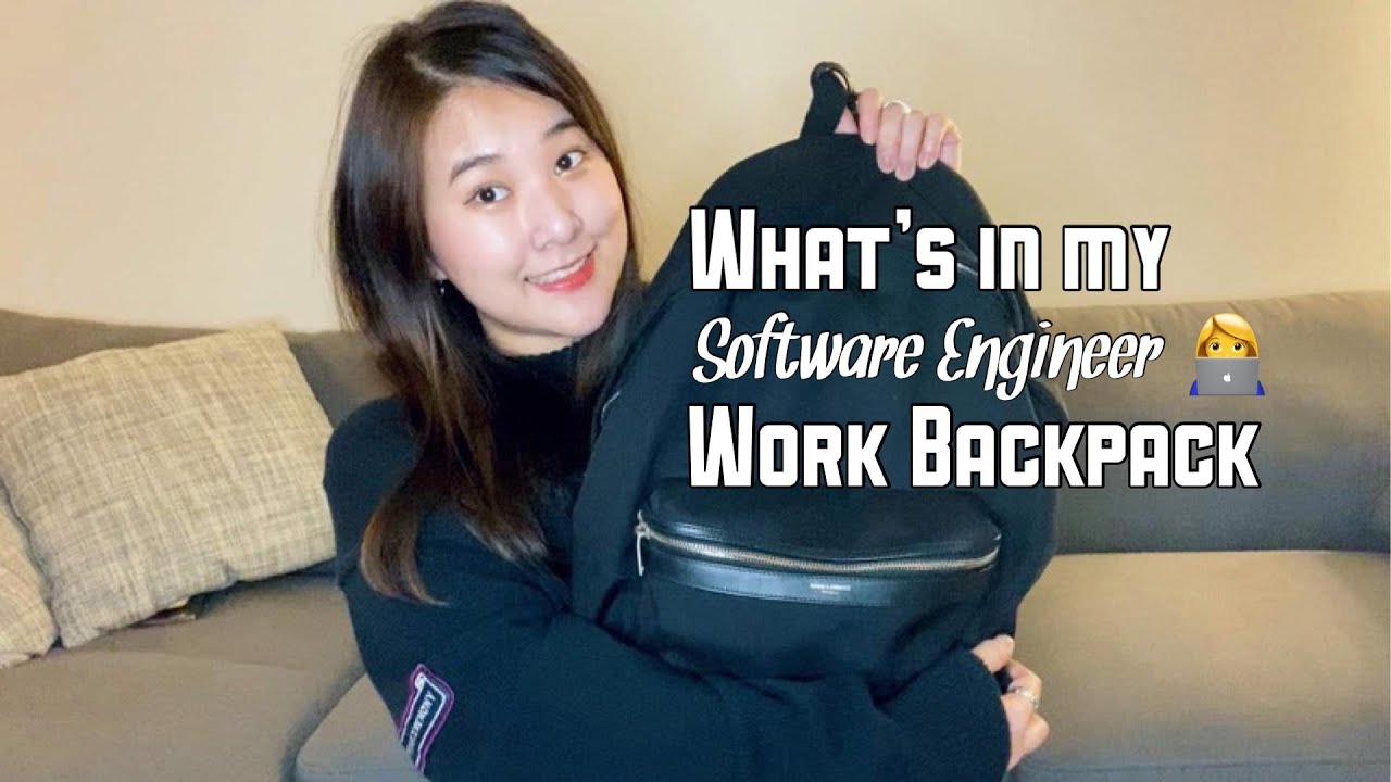 What's in my work bag 2021? (Software Engineer Backpack) | 미국 직장인 개발자 왓츠인마이백팩