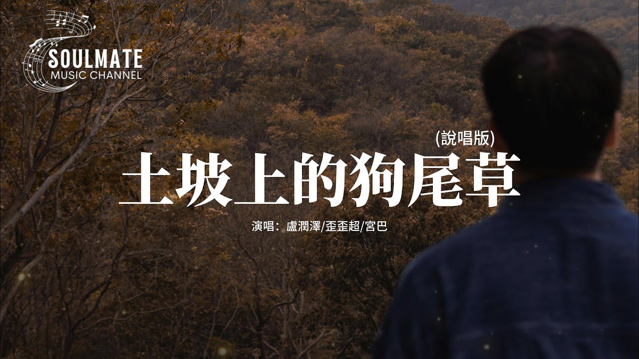 盧潤澤/歪歪超/宮巴 - 土坡上的狗尾草 (說唱版) 『土坡上狗尾巴草搖啊，搖得人眼淚掉，你那頭月亮照不照得到，唱首狗兒的歌謠，我的小黃你卻已聽不到。』【動態歌詞MV】