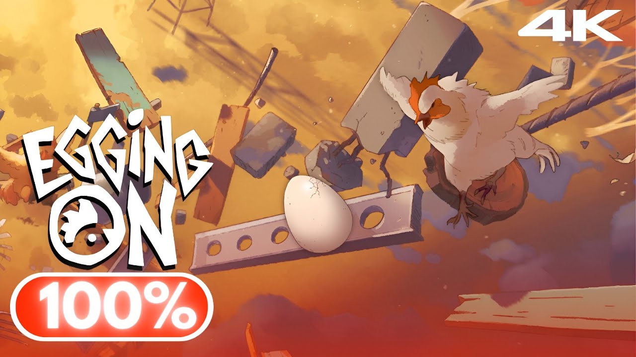 EGGING ON Gameplay Walkthrough No Commentary FULL GAME [4K 60FPS] | COMPLETE + Special Egg