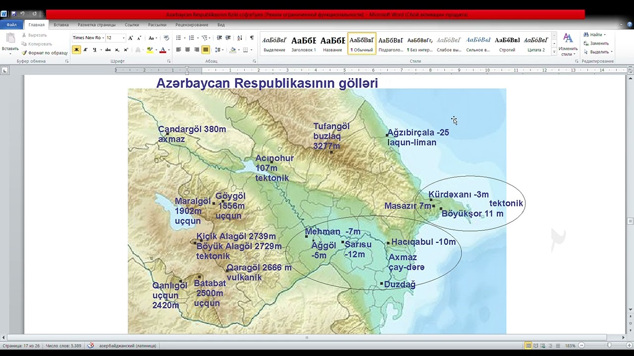 Azərbaycan Respublikasının gölləri