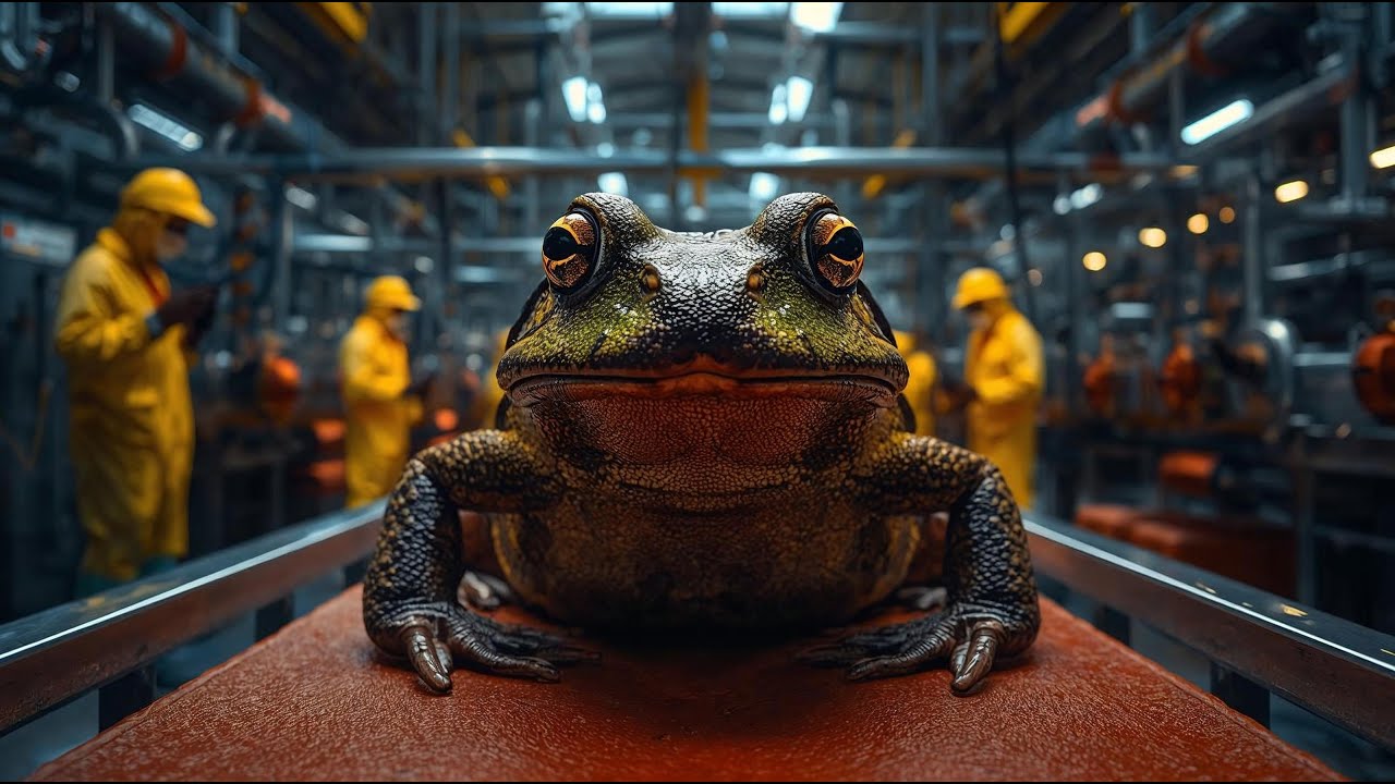 Inside the Frog-Leather Factory — Exotic Skins to Luxury Material Million-Dollar Production Line