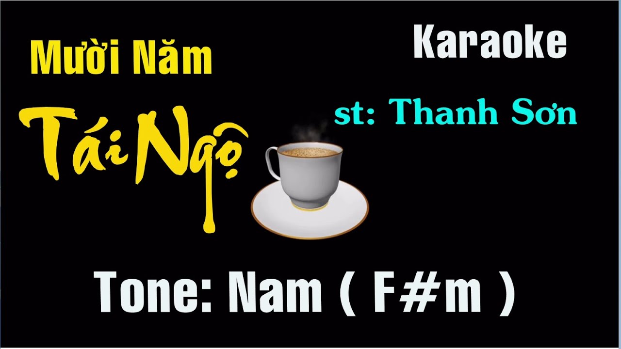 Karaoke - MƯỜI NĂM TÁI NGỘ - Tone: Nam ( F#m ) st: Thanh Sơn.