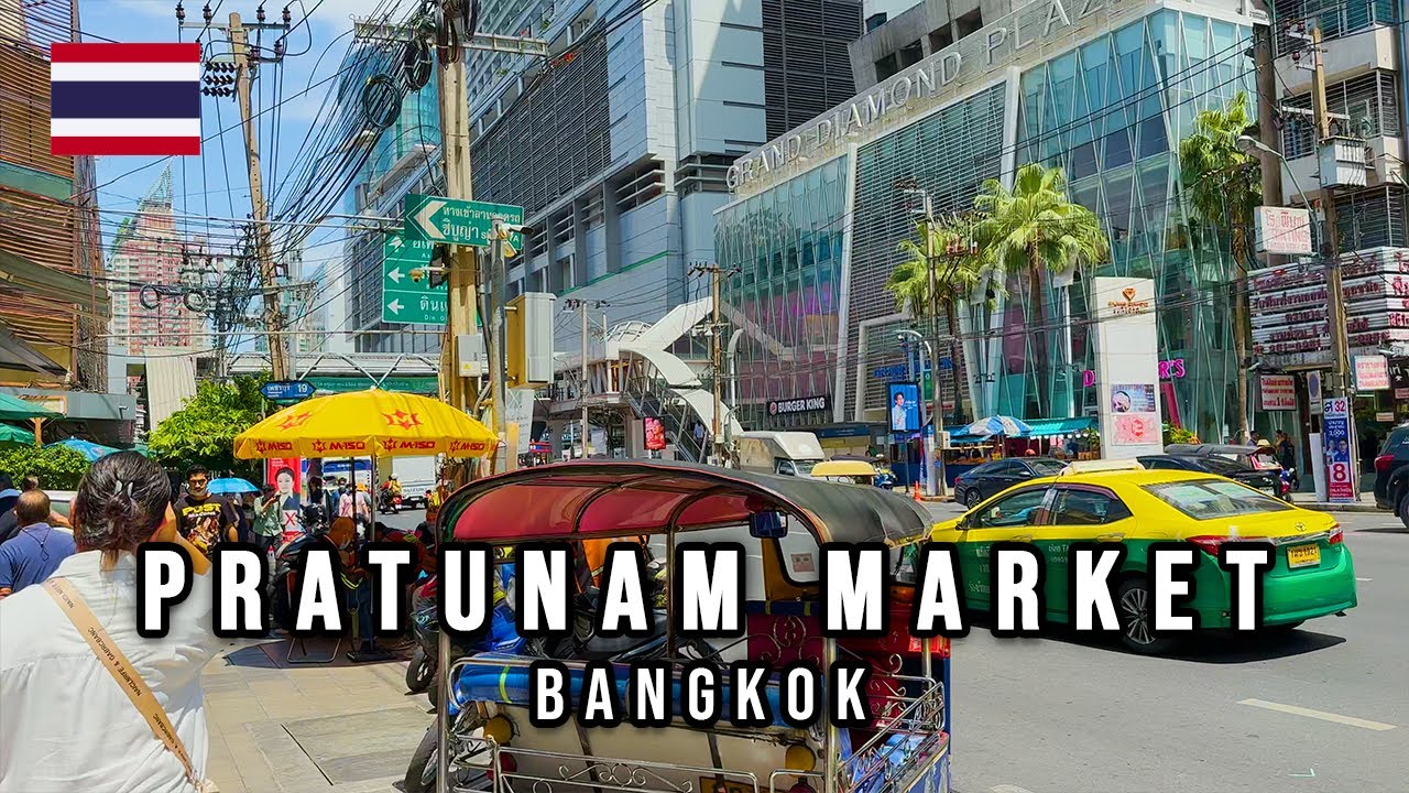 【4K】Bustling Market Streets of Bangkok, Pratunam Market 🇹🇭 Thailand