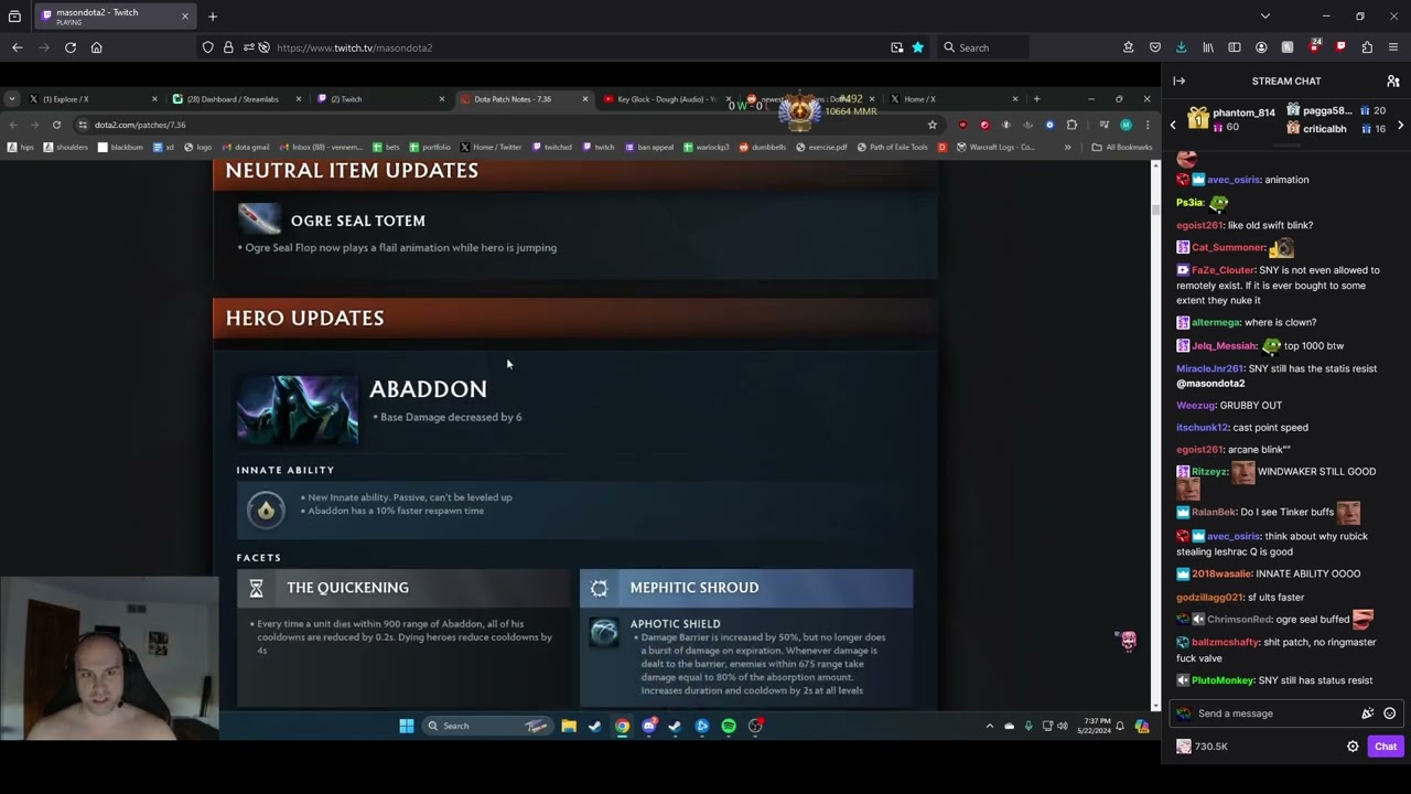 Mason reviews 7.36 Dota/LoL patch (He can't read)
