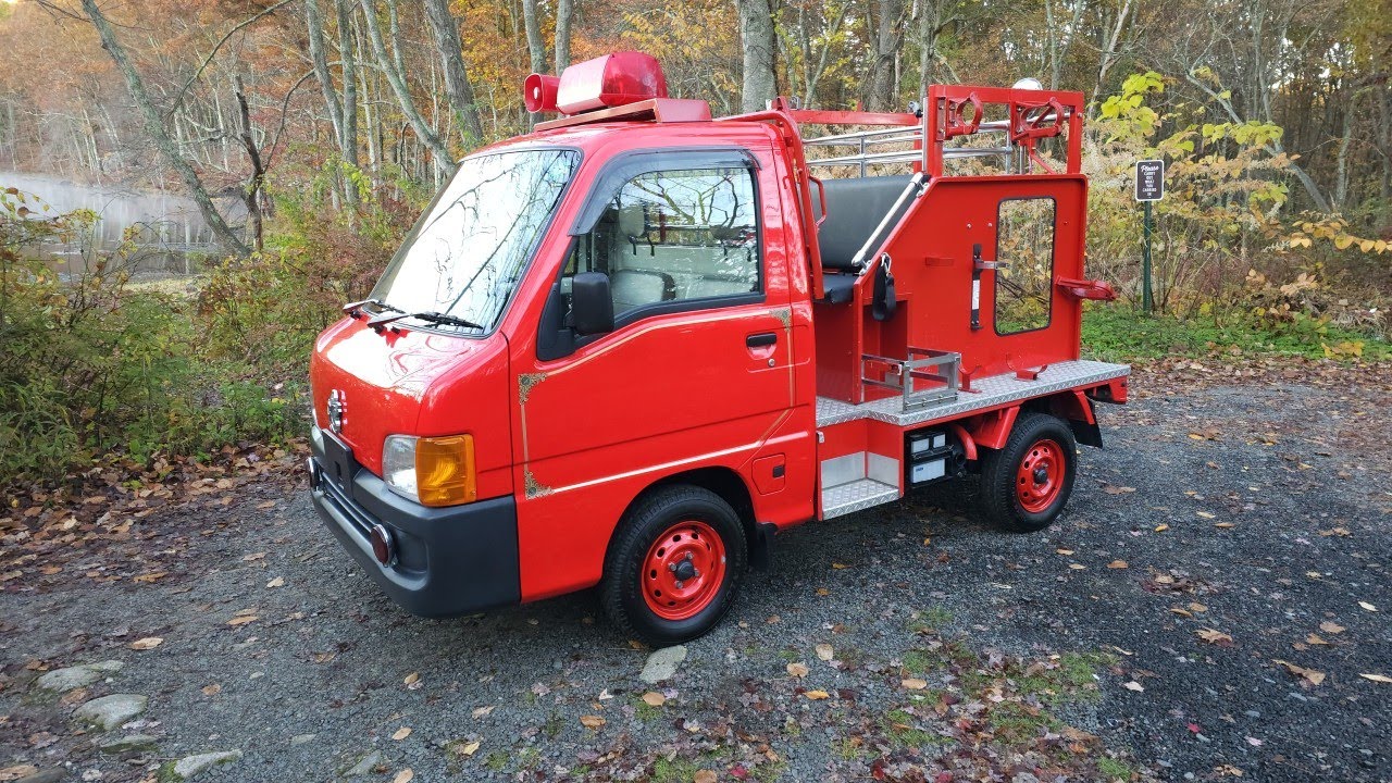1999 Subaru Sambar TT2 Fire Apparatus Truck Startup and Light Test