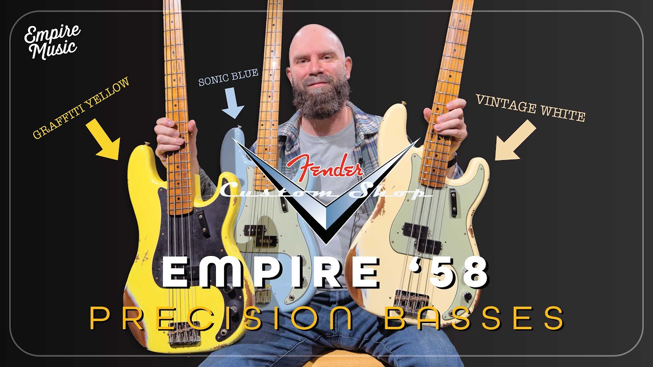 PICK ONE - A Trio of Fender Custom Shop Empire 58 P Basses! - EMPIRE MUSIC