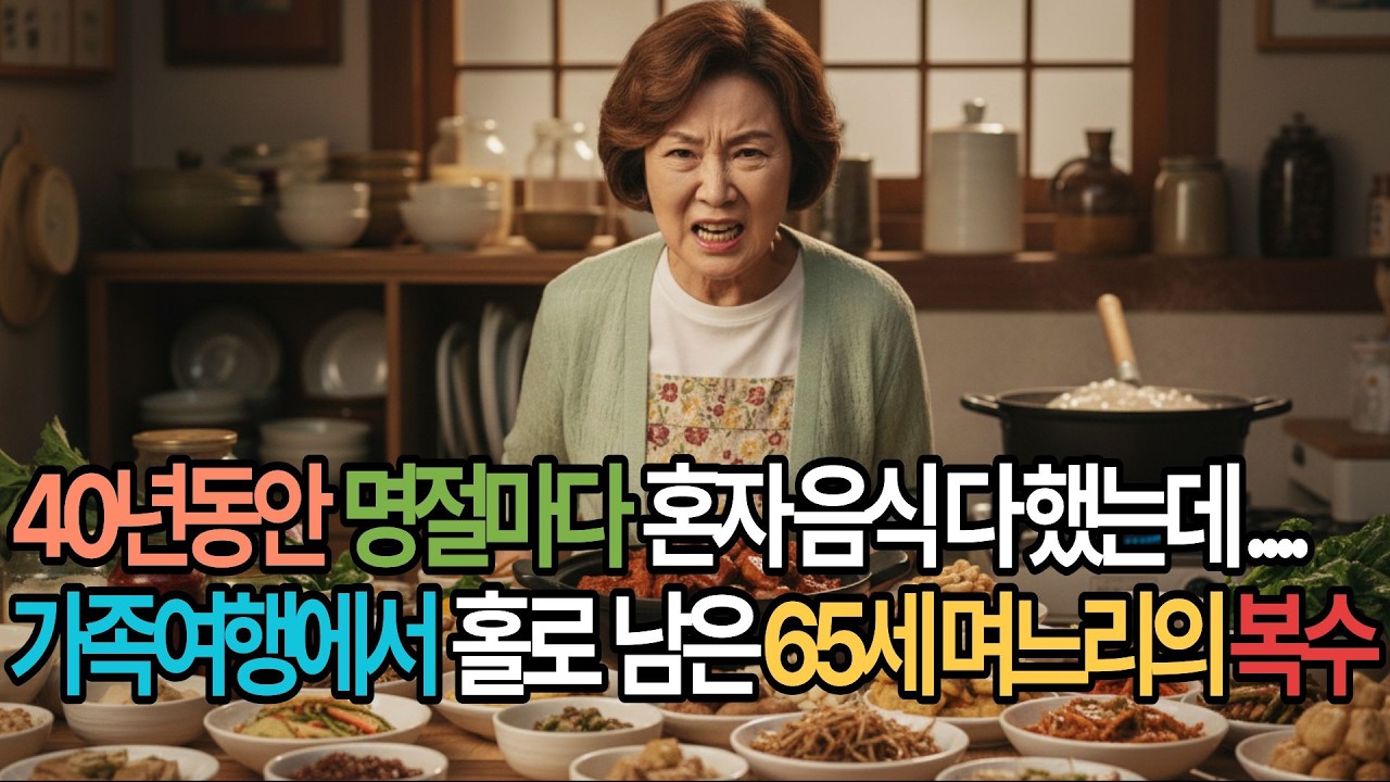 명절에 가족여행에서 혼자 남겨진 65세 며느리의 복수..가족들 오열/복수사연,감동사연/#시니어드라마 #시니어오디오북 #사연드라마 #시니어추천