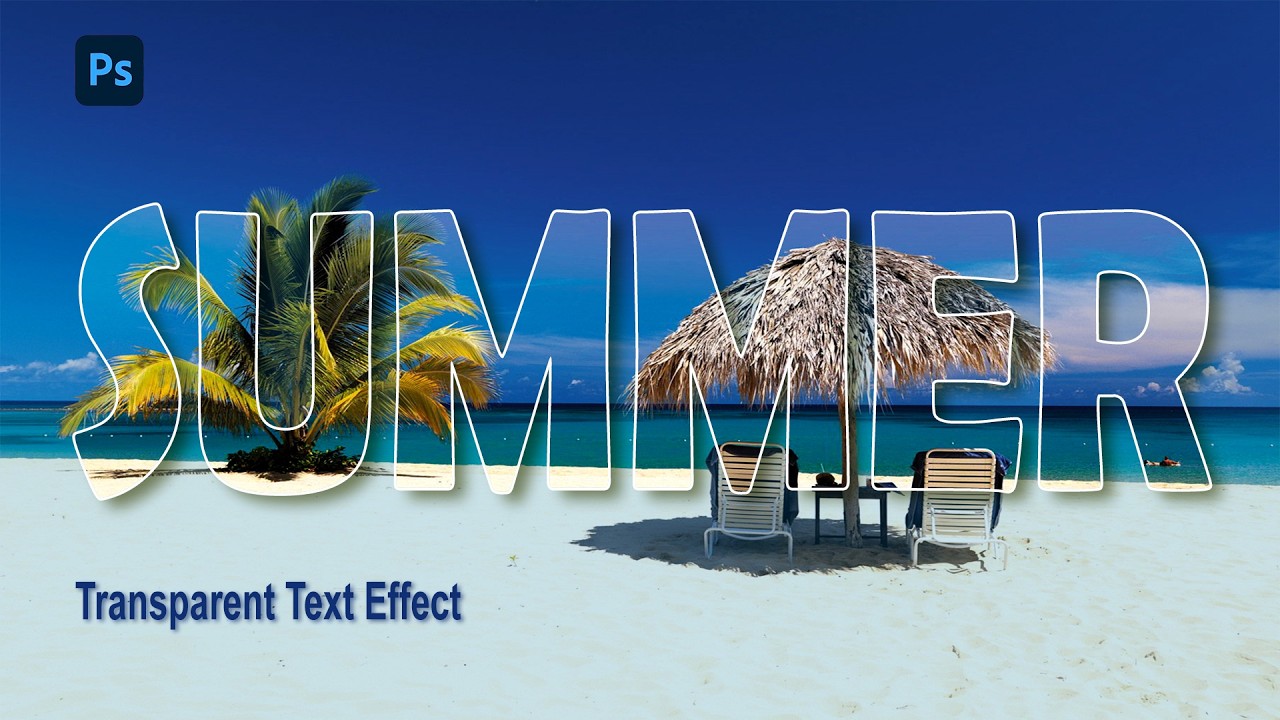 Photoshop Text Effects: How to Make Transparent Text