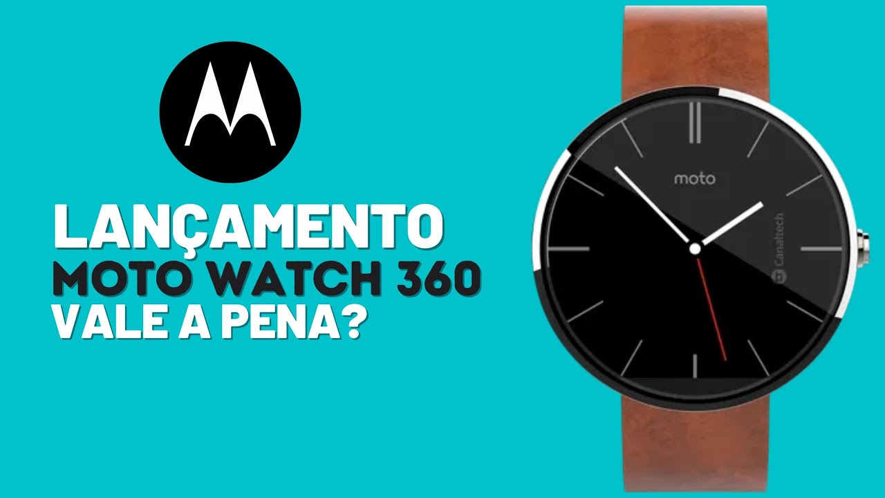 LAN&Ccedil;OU! MOTOROLA 360 Watch - Vale a pena?