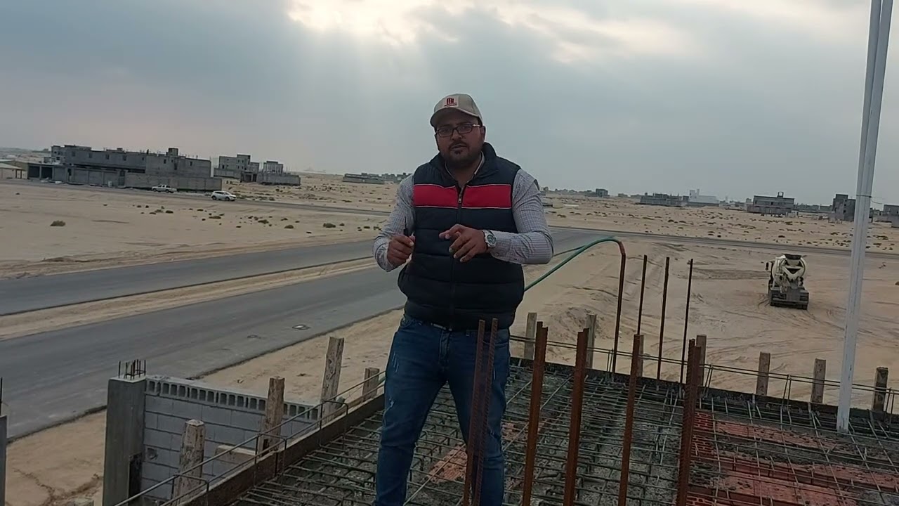 أسهل وأسرع وأوفر طريقه فى تسليح كابولى cantilever فى سقف هوردى