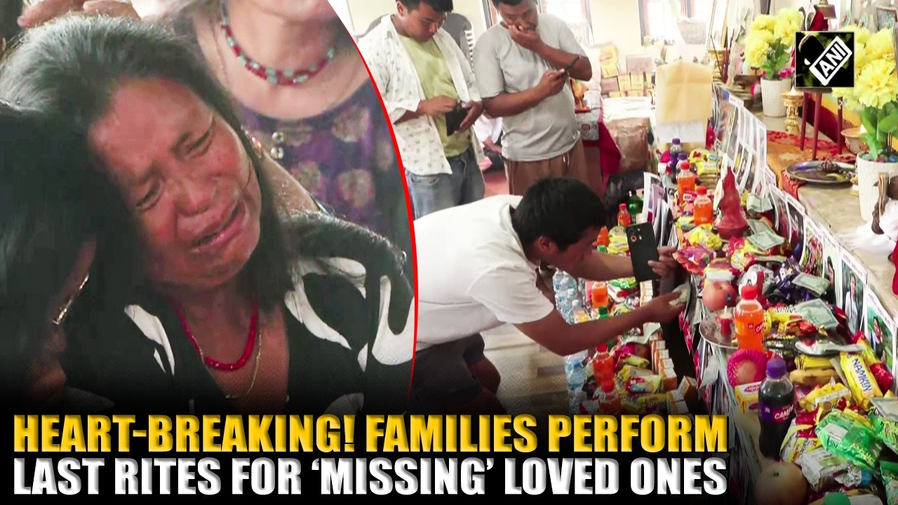 Nepal: Emotions run high at Trishuli Monastery as families perform last rite for missing loved ones