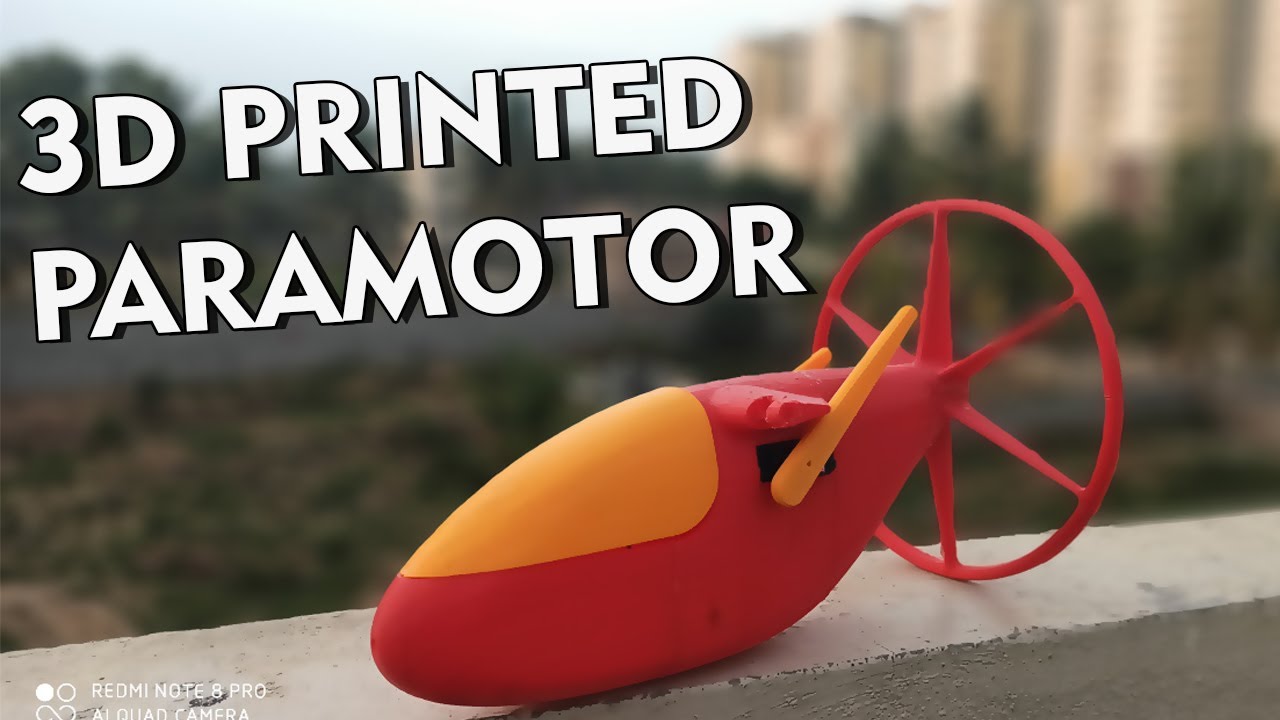 3d printed RC paramotor build       #paramotor #3dprintedparamotor