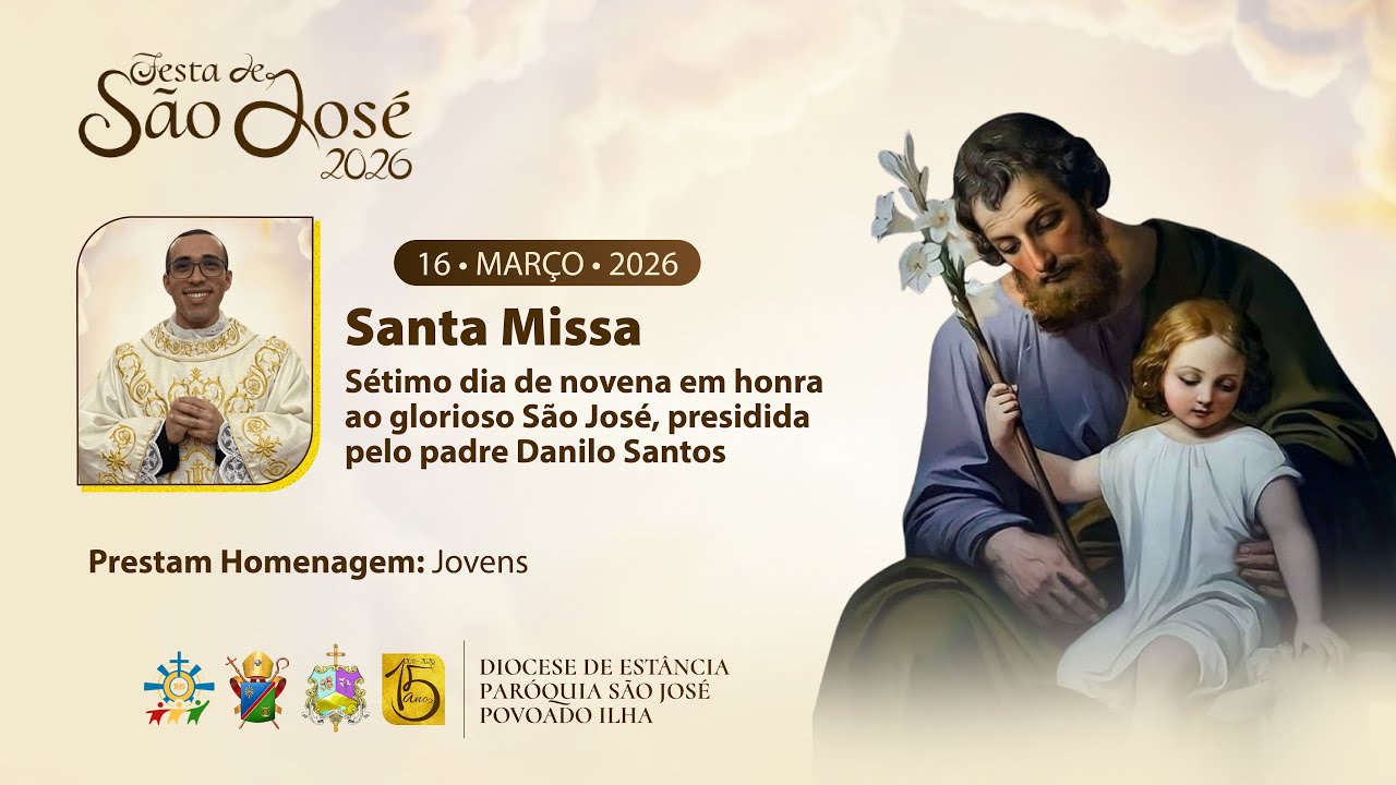 7ª Noite de Novena em honra ao Glorioso São José.🤎