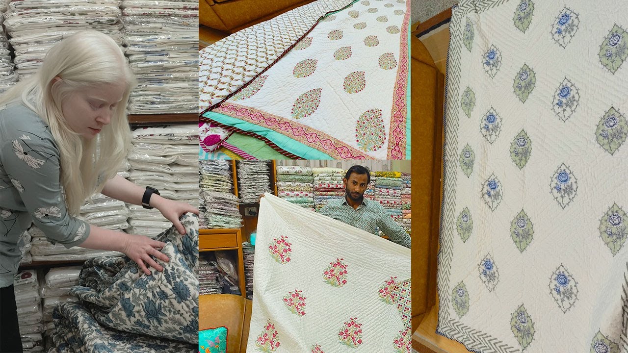 World Famous Jaipuri Rajai Shop In Jaipur | Oldest Market Full Range Of Handblock Print Razai ,Dohar