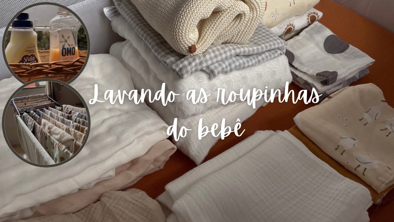 Lavando as roupinhas do bebê | organizando o enxoval do bebê parte 1 