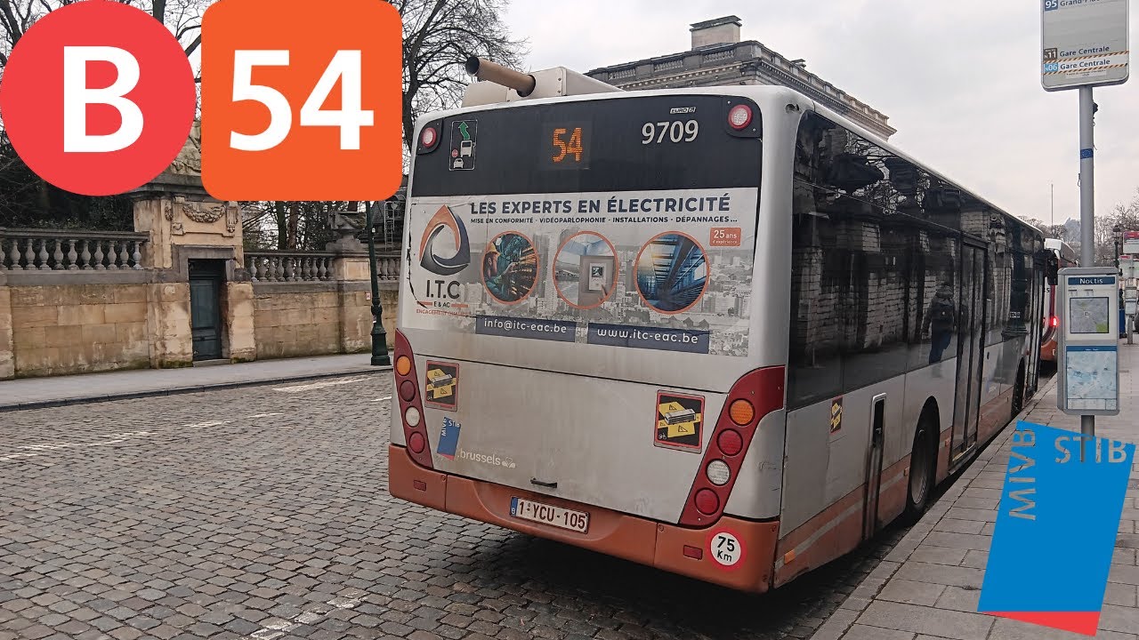 (Bus Stib) Voyage complet ligne 54 Forest (Bervoets) &agrave; Tr&ocirc;ne Vanhool New A330 &euro;6 n&deg;9709.