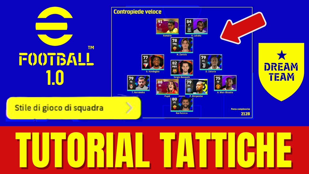 eFOOTBALL 2022 - DREAM TEAM TUTORIAL: TATTICHE, ALLENATORI, STILE DI GIOCO SQUADRA, FORMAZIONI