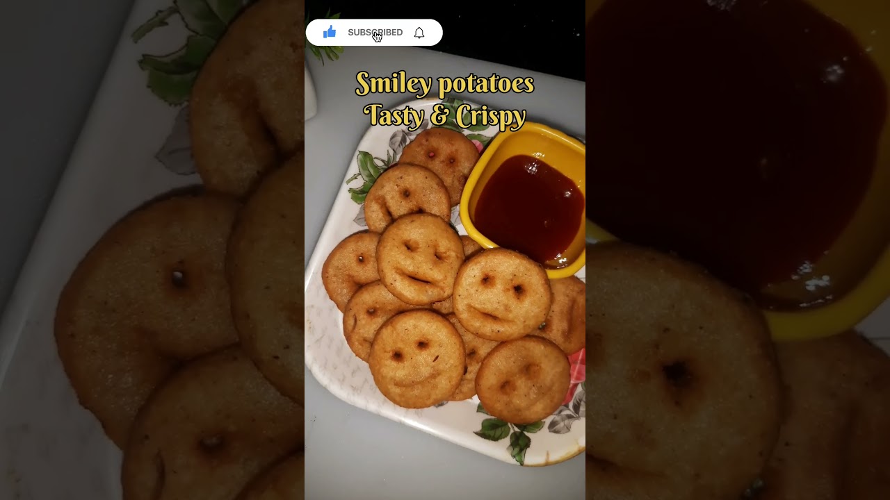 Smiley potatoes recipe|Tasty and crispy smiley potatoes |potato smiley fries