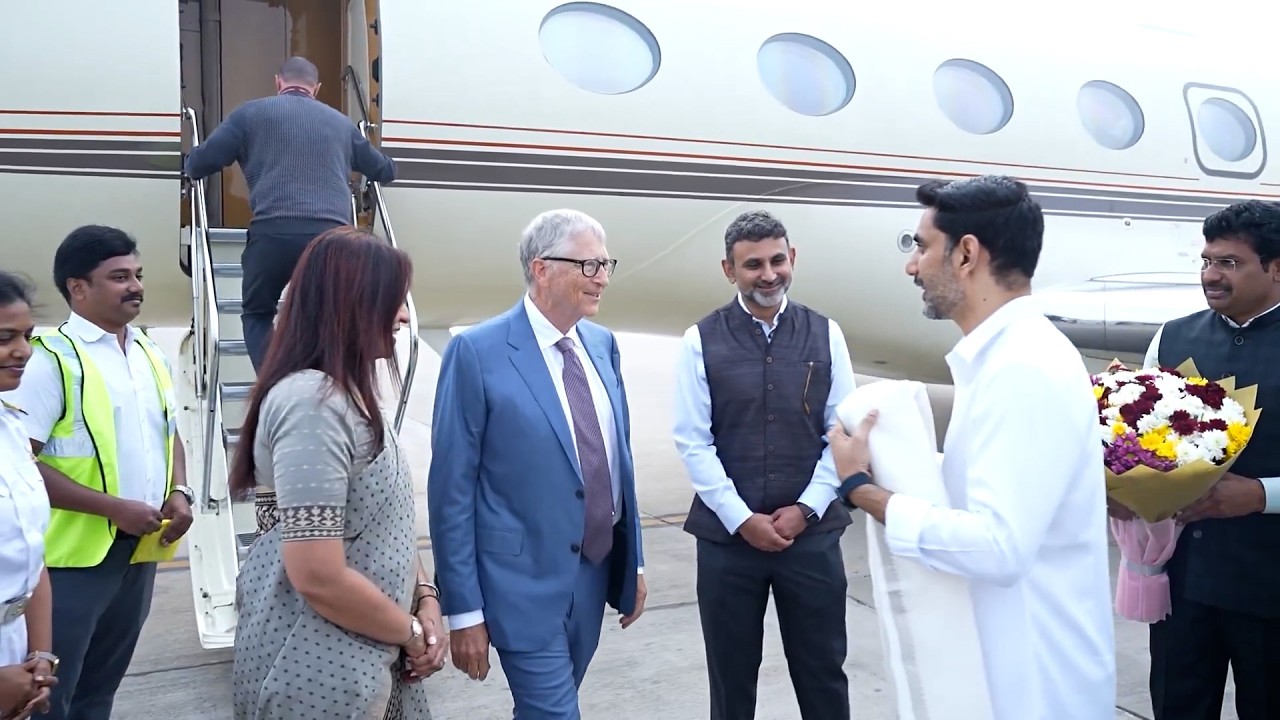 Bill Gates In Amaravati | Nara Lokesh | Chandrababu Naidu