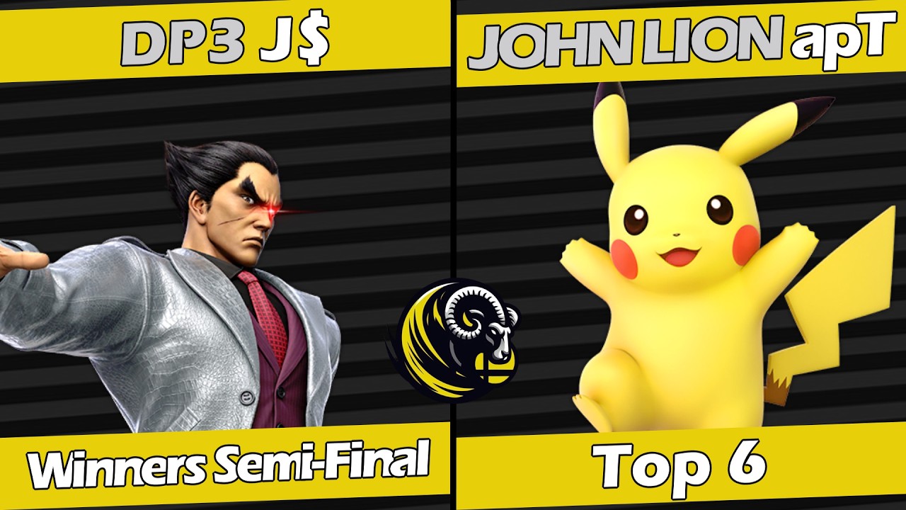 Ram Rampage 15 Winners Semi-Final - J$ (Kazuya) vs apT (Pikachu)