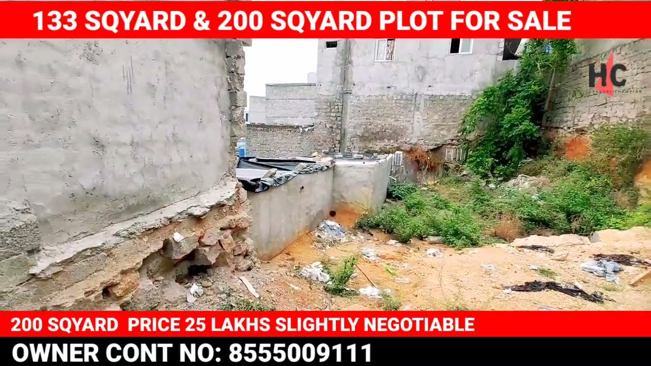 133 SQYARD PLOT FOR SALE SULEMAN NAGAR AKBER HILLS COLONY HYDERABAD UPPER PALLY