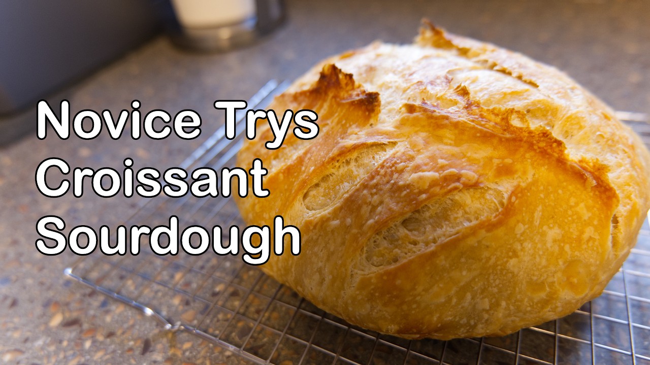 Beginner Attempts the Viral Butter Croissant Sourdough
