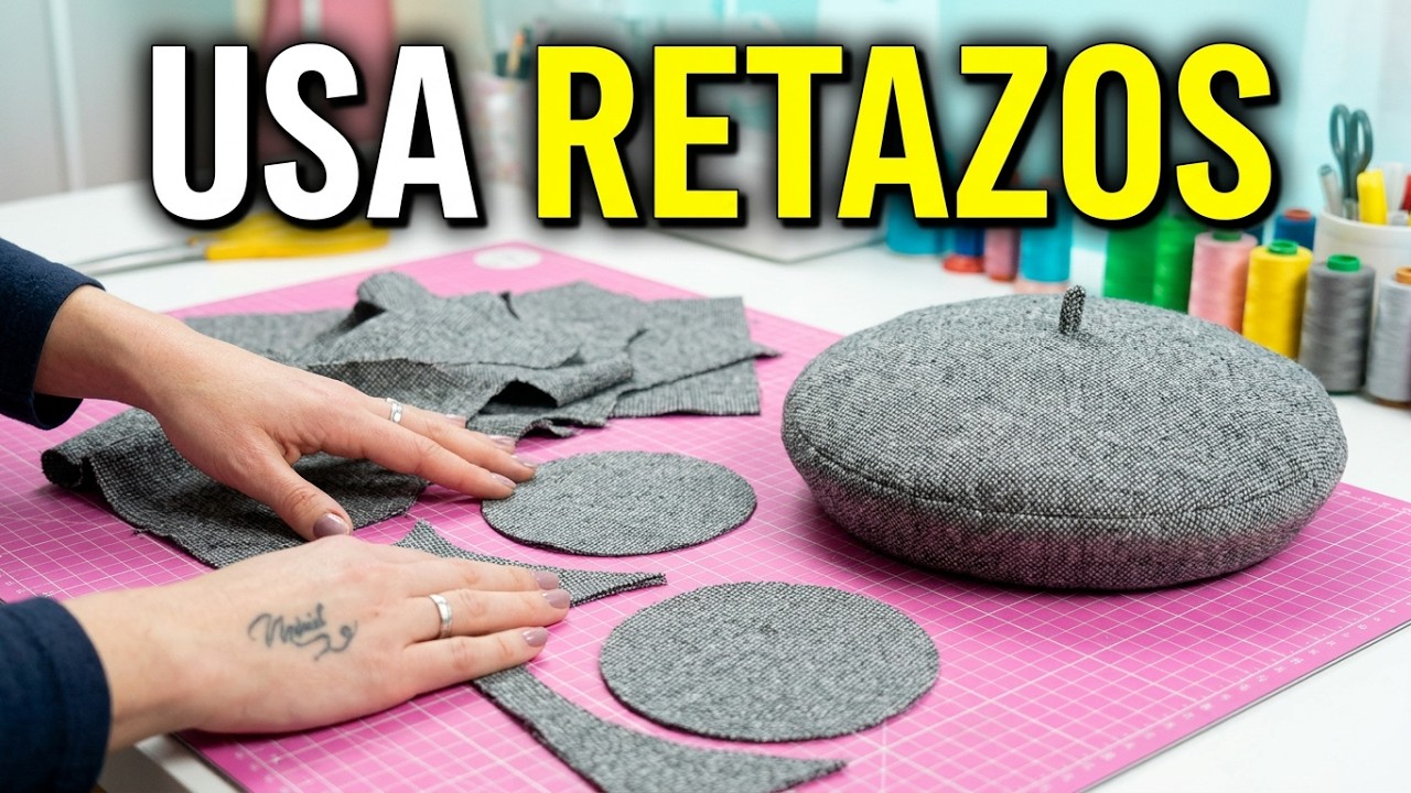 #61 BOINA PASO A PASO 🤩 UTILIZA RETAZOS Y HAZ PARA VENDER 😎✨