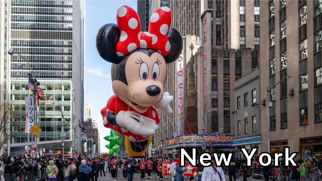 Macy's Thanksgiving Day Parade in New York City 2025 Full Video | Minnie Mouse! 4k