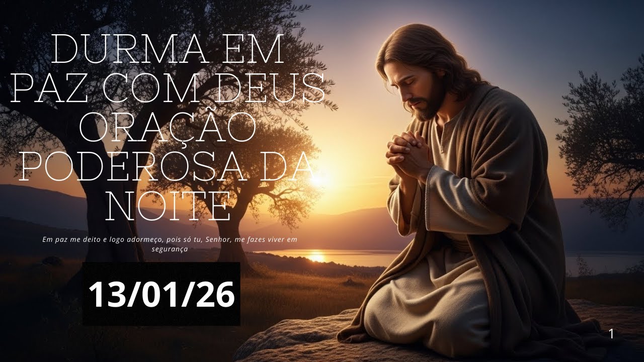 DURMA EM PAZ COM DEUS | Oração Poderosa da Noite ! Salmos 4:8 !
