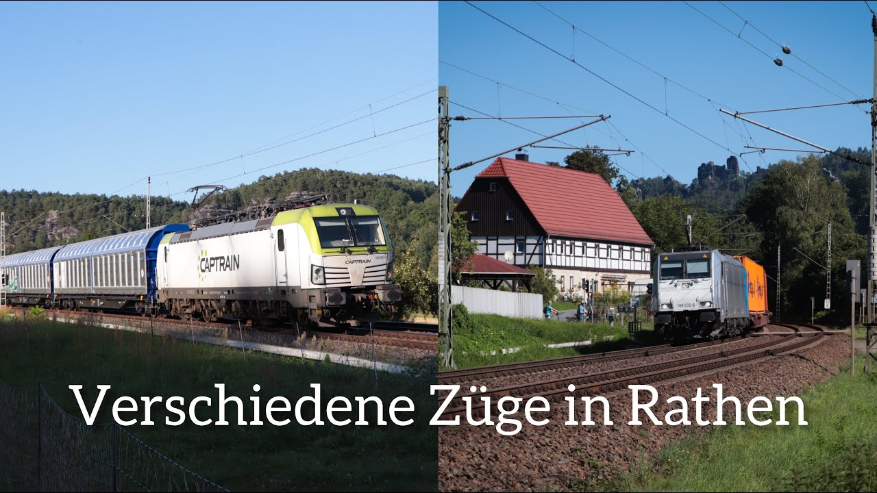 Verschiedene Züge in Rathen