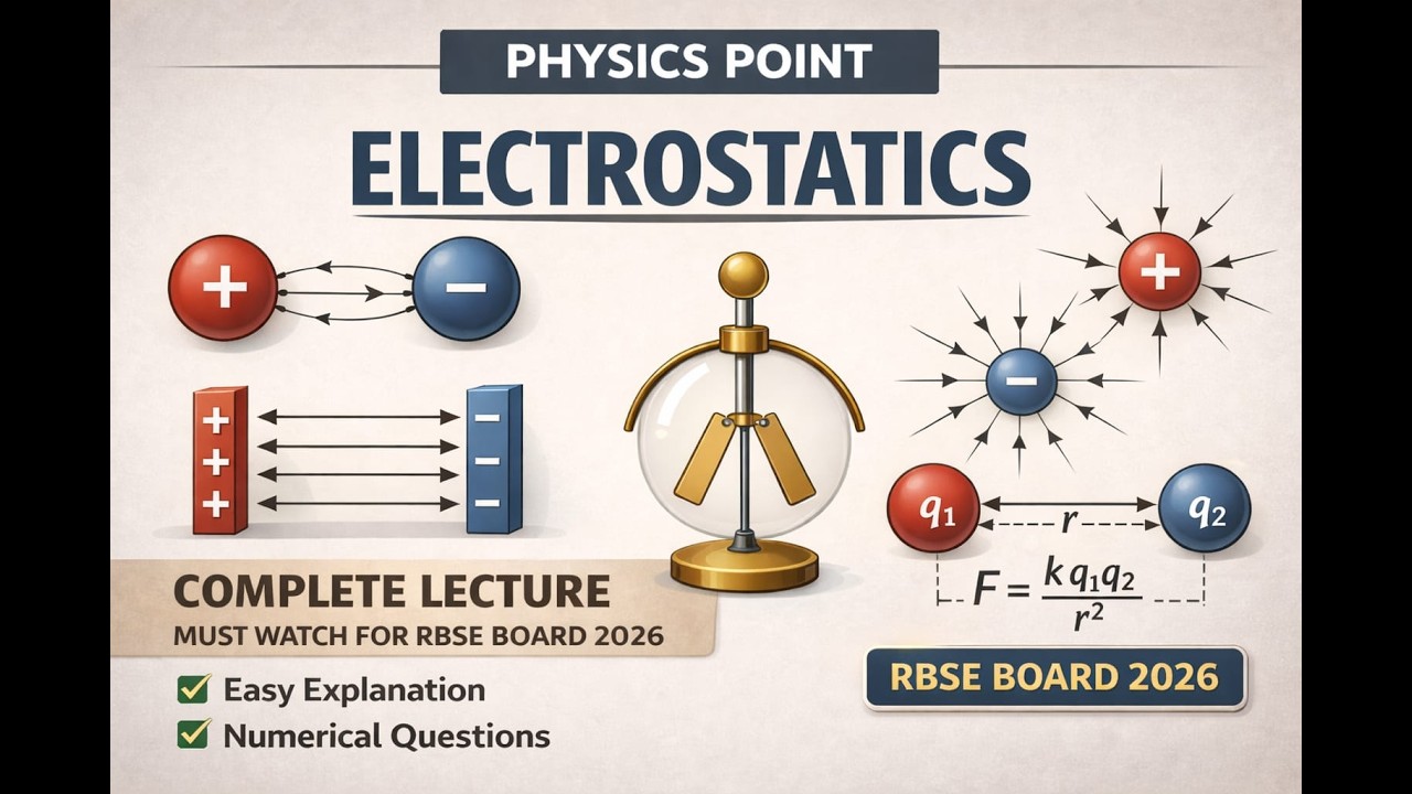 electrostatics class 12th rbse board part 4