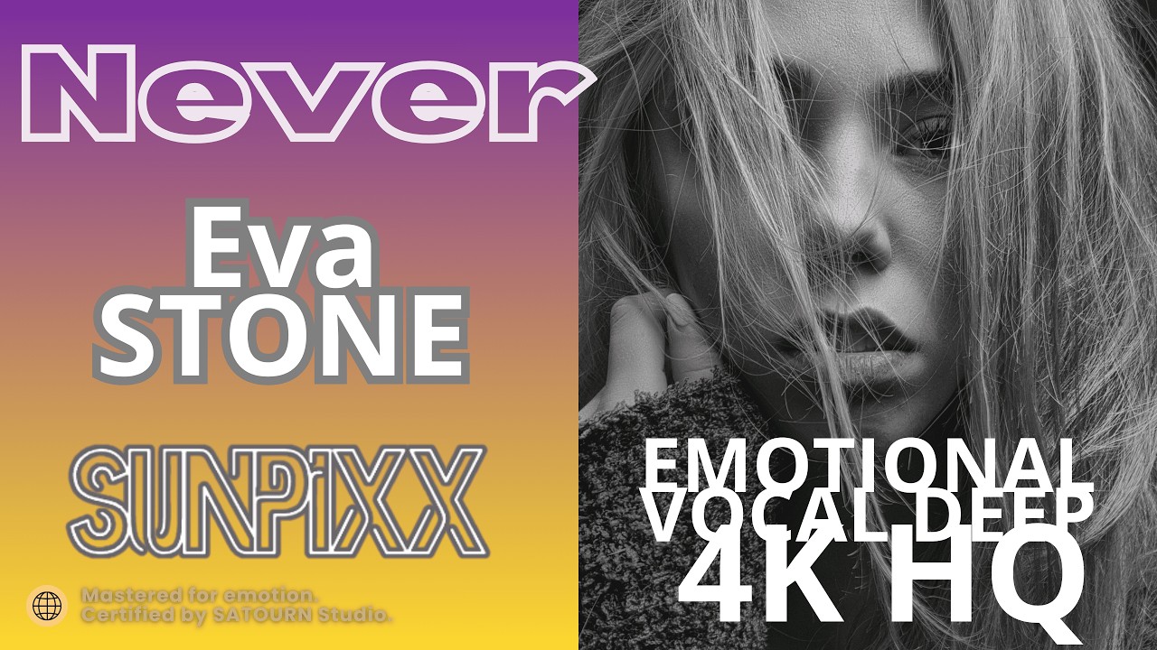 SUNPiXX, Eva Stone – Never | Emotional Vocal Deep House Lyric Video 4K HQ Audio (HQ LUX #04)