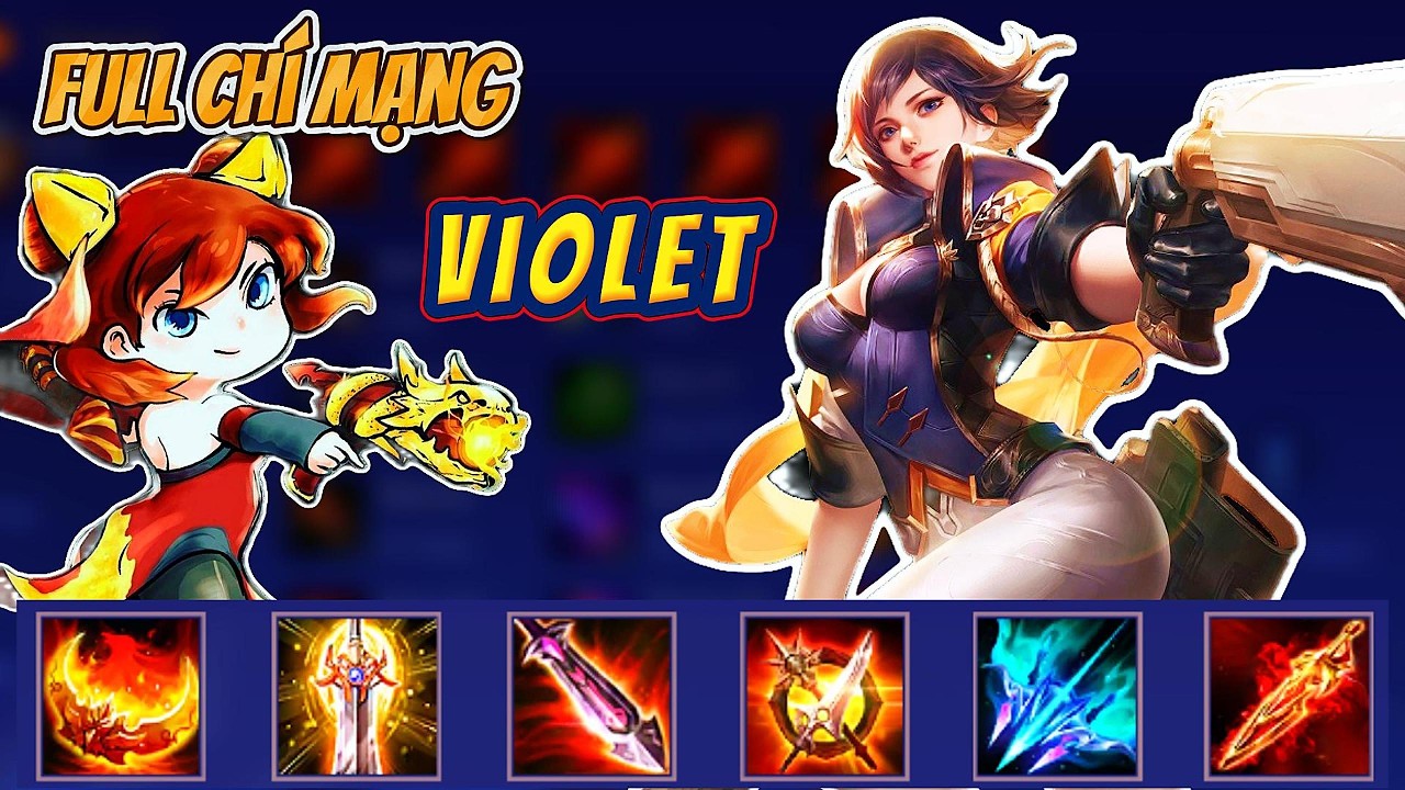 BUILD ĐỒ VIOLET ĐI BOT OUT 40K TIỀN 1 BẮN BỐC HƠI TANK 2060-  InuYashaYK #lienquan #violet