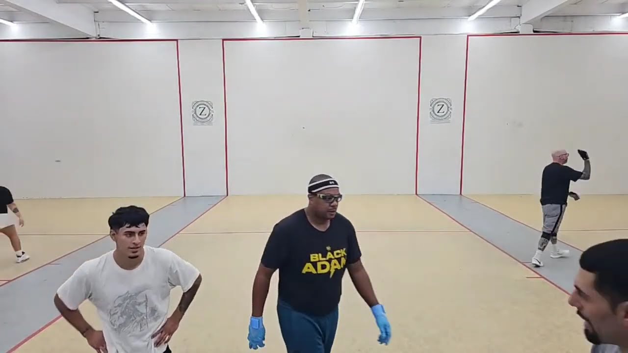 Zerega - Dan P & Dave R Jr vs Chris & Fernando - Doubles Handball Filmed By Shena - 12.23.2025