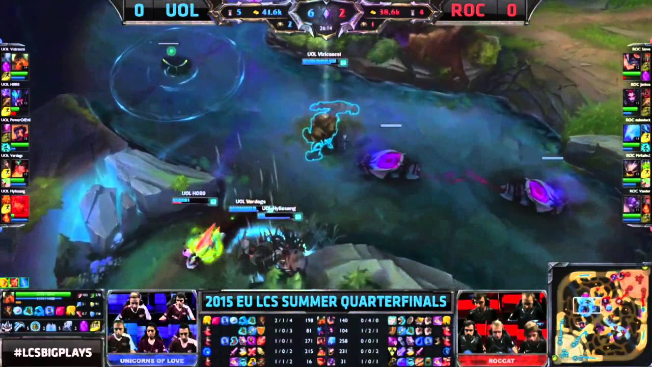 UOL vs Roccat | LCS EU 2015 Summer Playoffs | Negyeddöntők | BO5 | 1.