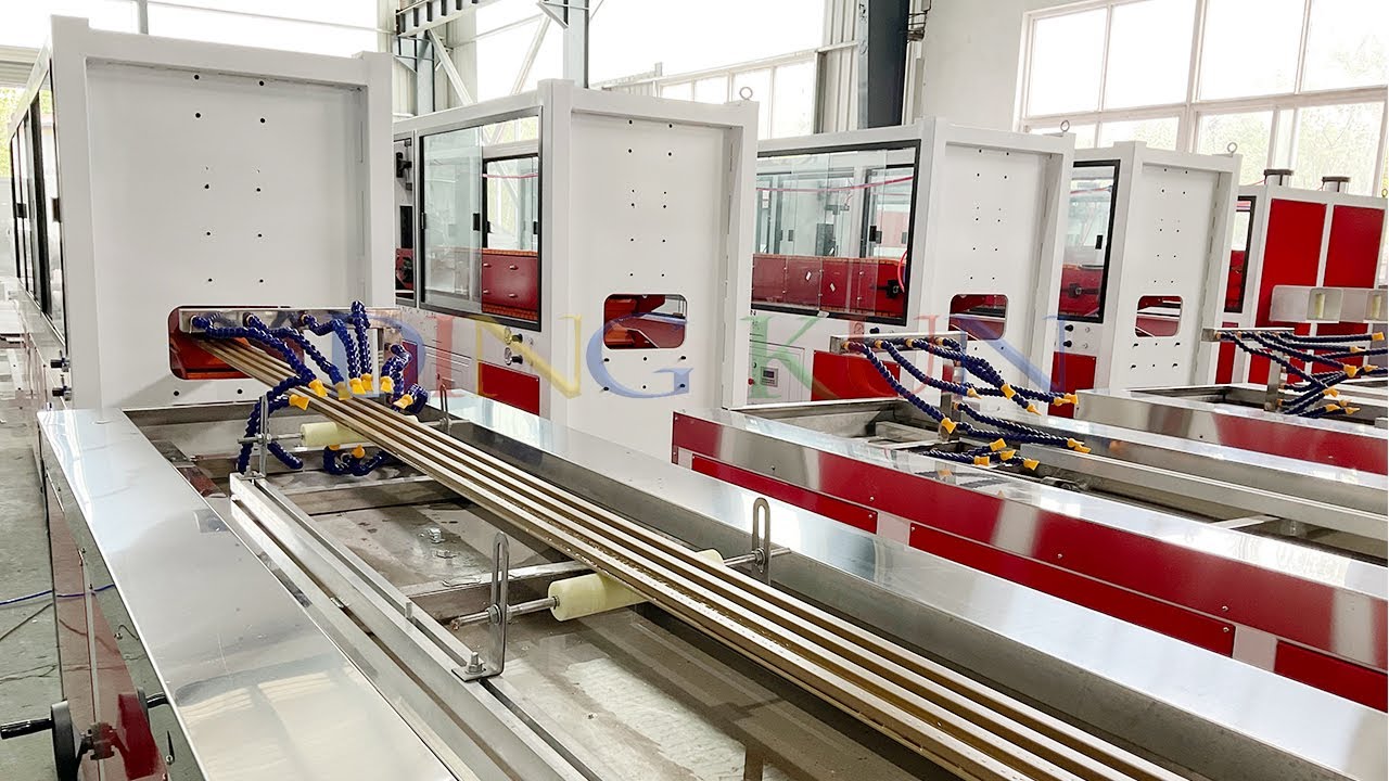 Interior WPC PVC Wall Panels / Fluted Panel  Wall Cladding Production Machine / Plastic Extruder