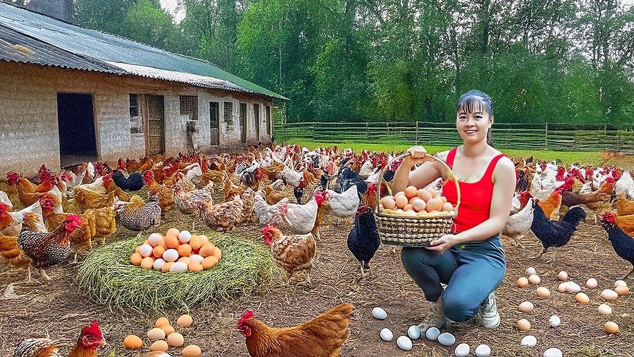 Harvesting 100+ Newly Hatched Chicks In Hole, Buy 1000+ Of Lemons From Farmers Go To Market Sell