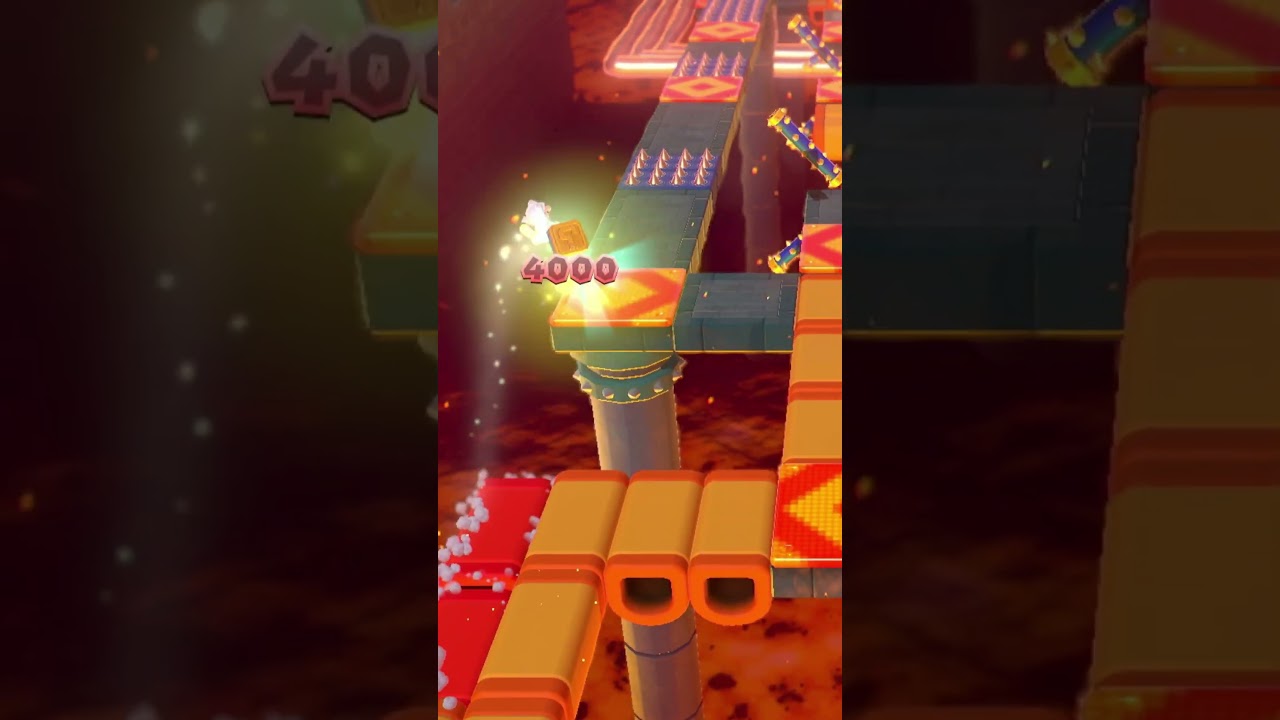 7-3 Мир - Горячие гонки - Звезды, Печать, Флаг - Super Mario 3d world