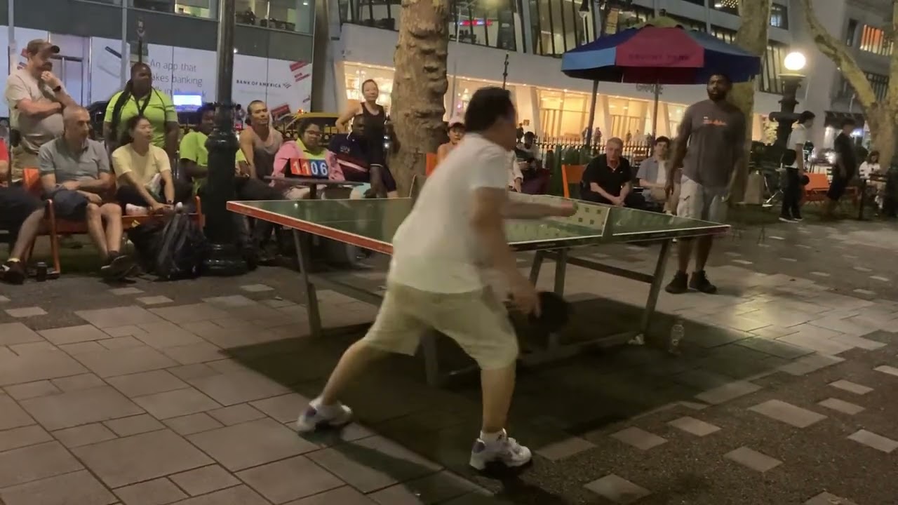 Tre vs Dino Bryant park ping pong tournament championship match 8/9/23
