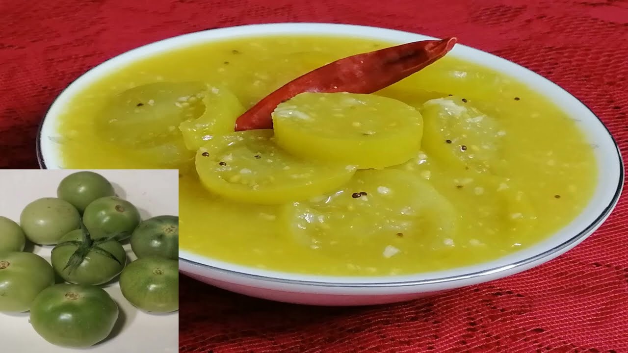 বিক্রমপুরের জনপ্রিয় খাবার কাঁচা টমেটো দিয়ে খ্রাটা বা টমেটো চাটনির রেসিপি/ Tasty Raw Tomato Khatta